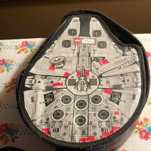 Set of 2 soft zippered Lego Millenium Falcon storage cases